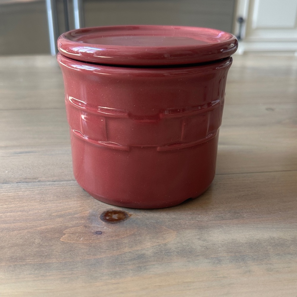 Longaberger woven crock